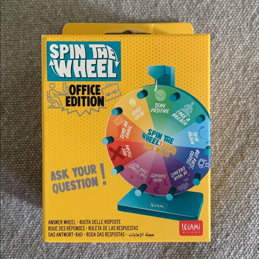 Spin the wheel office desk game